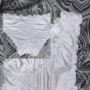 white bathing suit bottoms